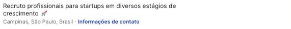 HeadLine do Linkedin - Bom exemplo HeadLine do Linkedin - Bom exemplo