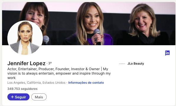 Título do Linkedin: 12 dicas de causar impacto 1 Headline do Linkedin Jennifer Lopez